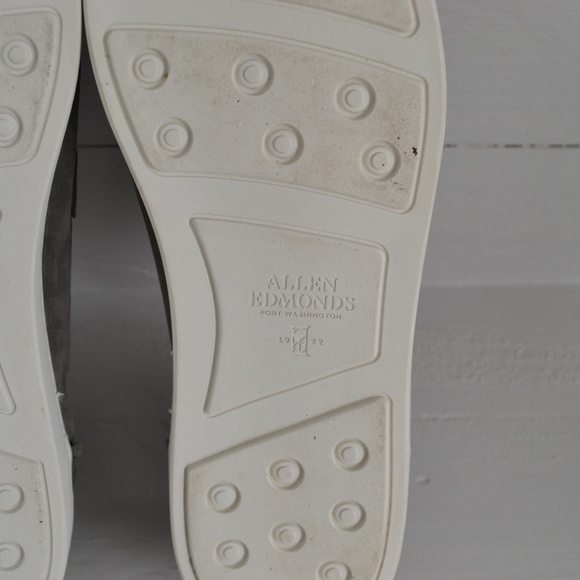 Allen Edmonds Port Washington Randolph Grey White Loafer Shoes Size 11.5D - Picture 9 of 11